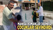 Manisa Romanlar Derneği çocukları sevindirdi