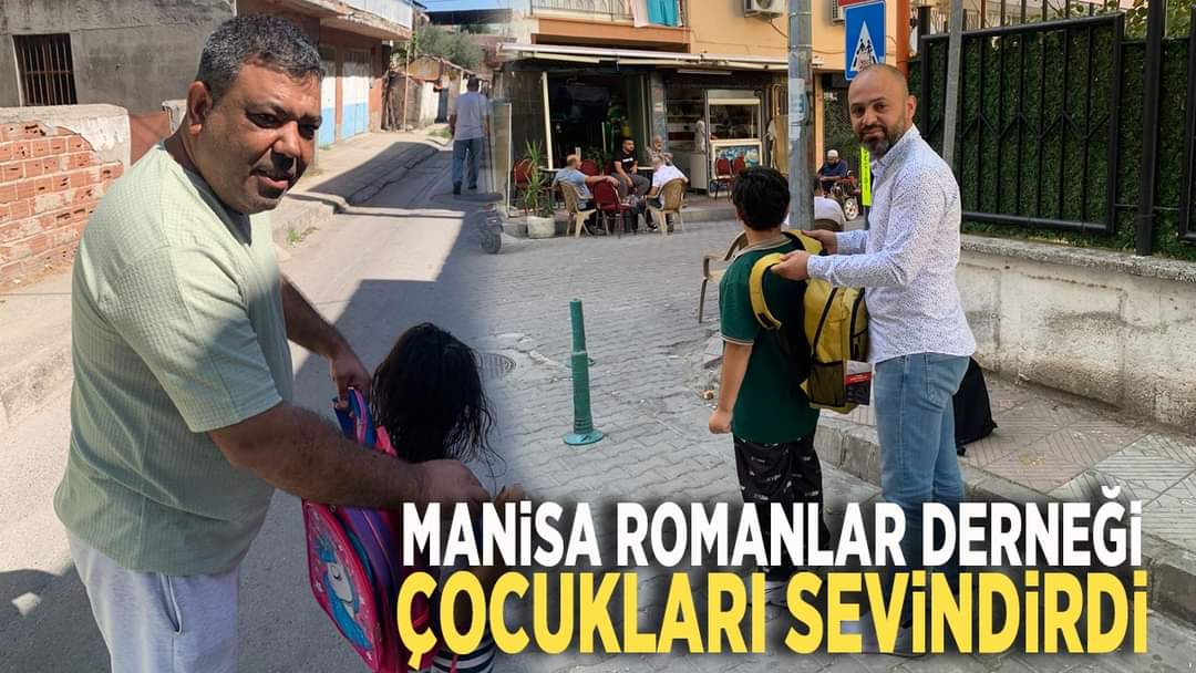 Manisa Romanlar Derneği çocukları sevindirdi